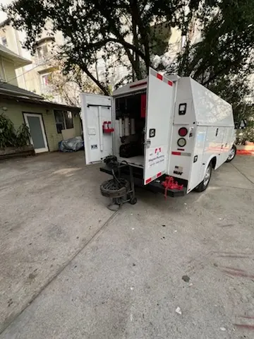 Magnet Plumbing service vehicle on-site for Faucet Repair in Gulf Coast Groves